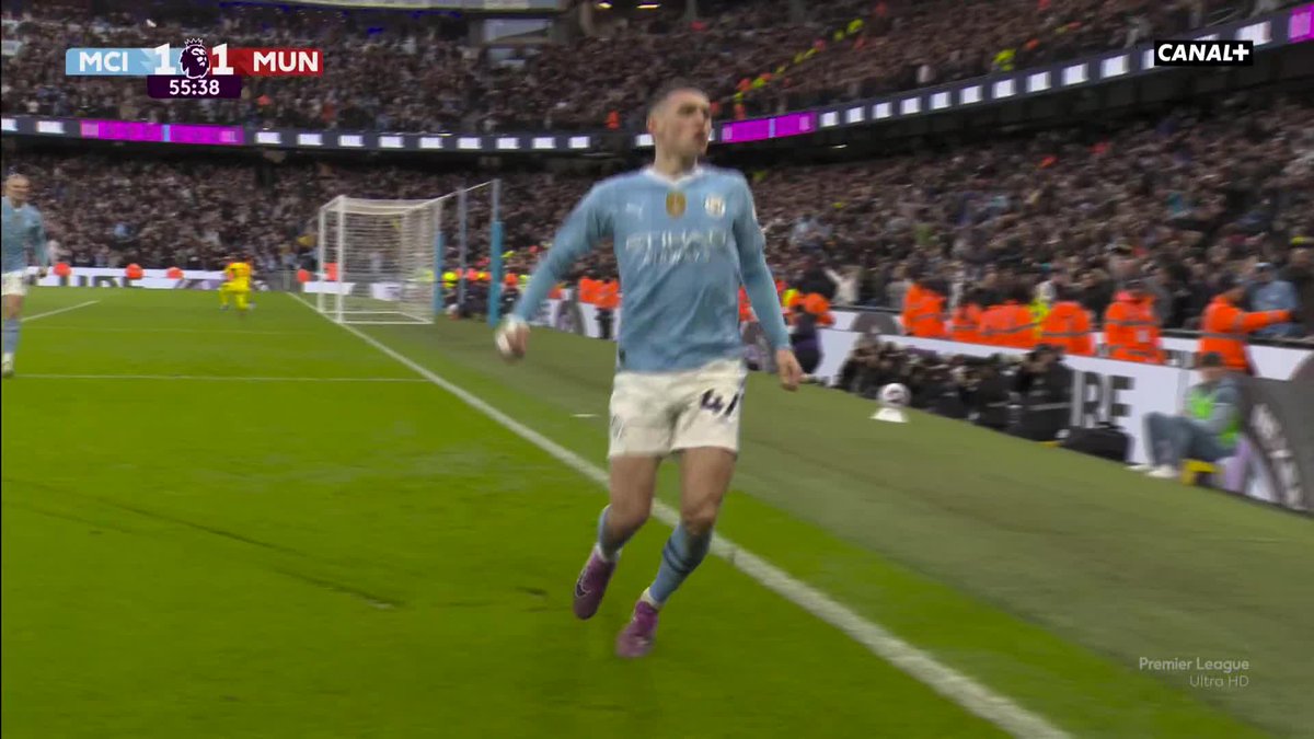 #PL 🏴 : La superbe réplique de Foden à la frappe fuyante de Rashford 🎯 L'Etihad avait accueilli l'un des plus beaux derby Mancunien en mars 2024 😍 - Un nouvel épisode ce dimanche à 15H25 GMT sur CANAL+ SPORT 3 📺
