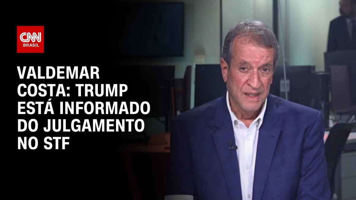 Valdemar: Trump está informado do julgamento; assista #BastidoresCNN
