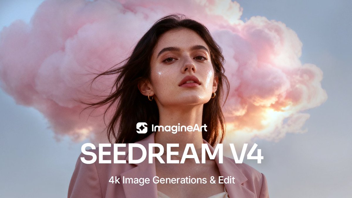 New in ImagineArt: Seedream v4 + Start &amp; End Frame ✨ Seedream v4 = 4K resolution + lightning-fast edits + highly detailed image generation. Start &amp; End Frame = your ticket to next-level video creativity 🎬 Now inside New ImagineArt. Ready to imagine like never before? 👀