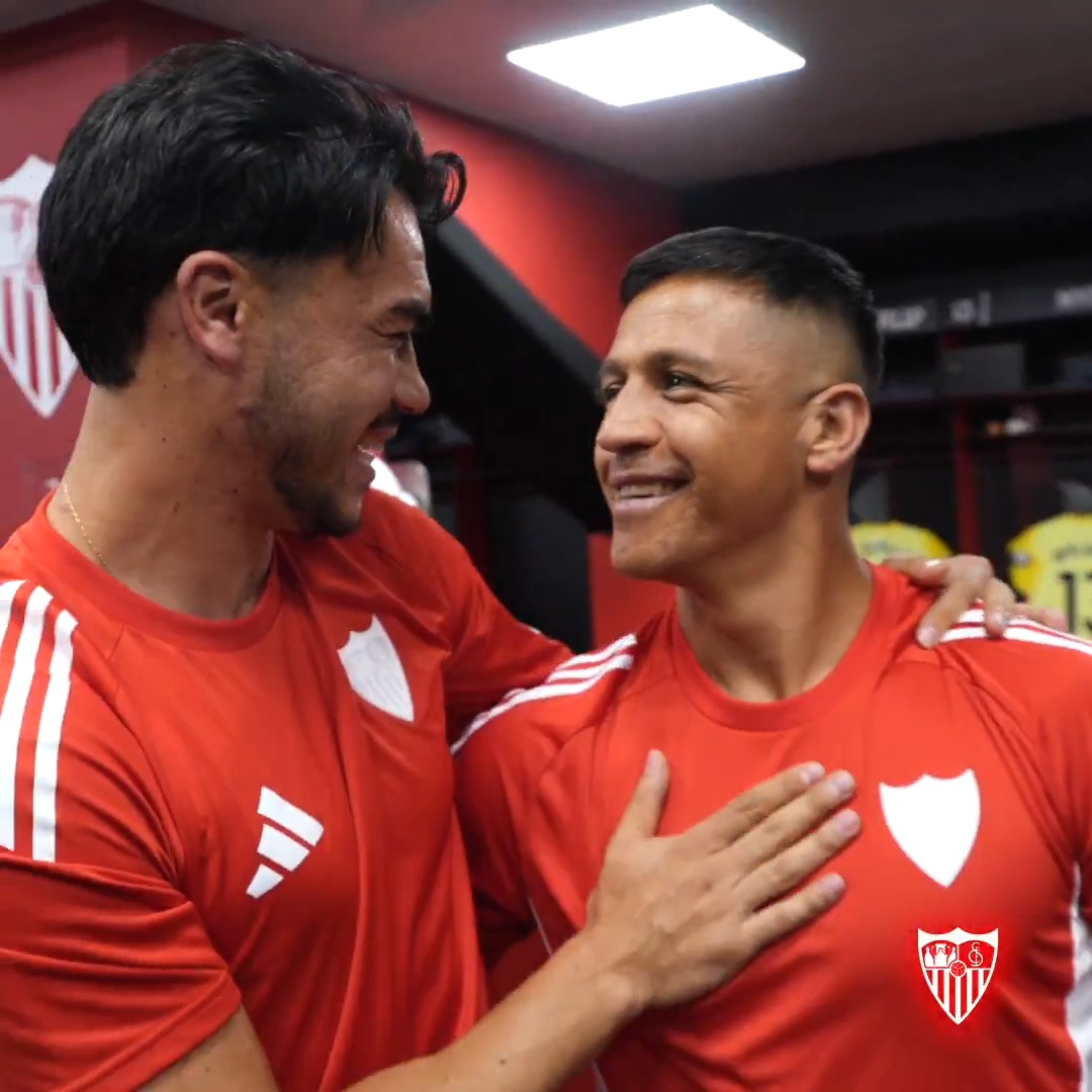 Suazo 🫂 Alexis 🇨🇱 #SevillaElche #WeareSevilla