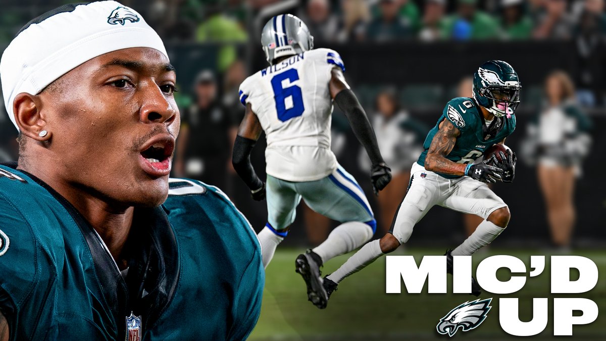Who else but @DeVontaSmith_6 to kick off this season's mic'd up 😏