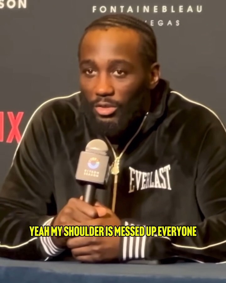 Terence Crawford responds to rumors he's dealing with a shoulder injury ahead of his fight with Canelo Alvarez 😅 #CaneloCrawford LIVE on Netflix l #RiyadhSeasonCard | موسم الرياض | Riyadh Season | Sept 13th 🥊