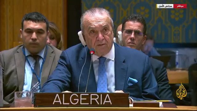 المندوب الجزائري بمجلس الأمن: الهجوم على #قطر ليس دليل قوة بل دليل جنون وهو سلوك متطرف يشجعه الإفلات من العقاب، ومتى سيتمكن المجتمع الدولي من كبح التصعيد وردع المحتل؟، وعلى المجلس فرض تدابير لردع المعتدين ووقف إفلاتهم من العقاب #الأخبار