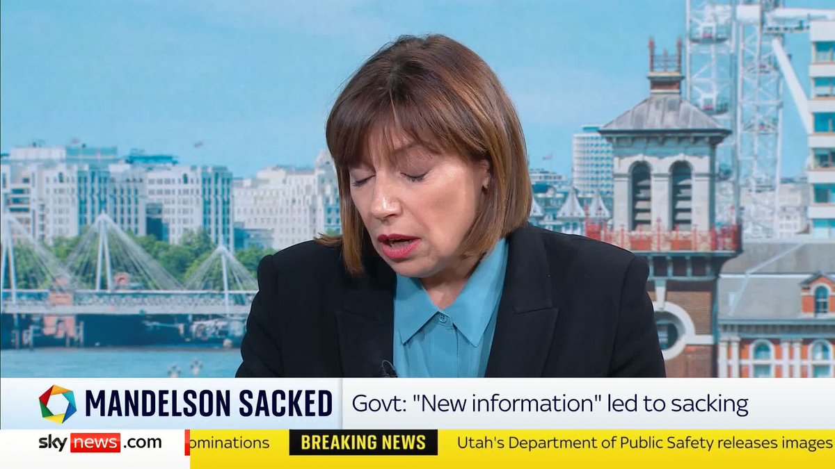 "Whatever Keir Starmer felt, there was no option here." Sky political editor Beth Rigby tells Sophy Ridge while the Prime Minister had no choice in sacking Peter Mandelson, many unanswered questions still remain. 📺 Sky 501, Virgin 602