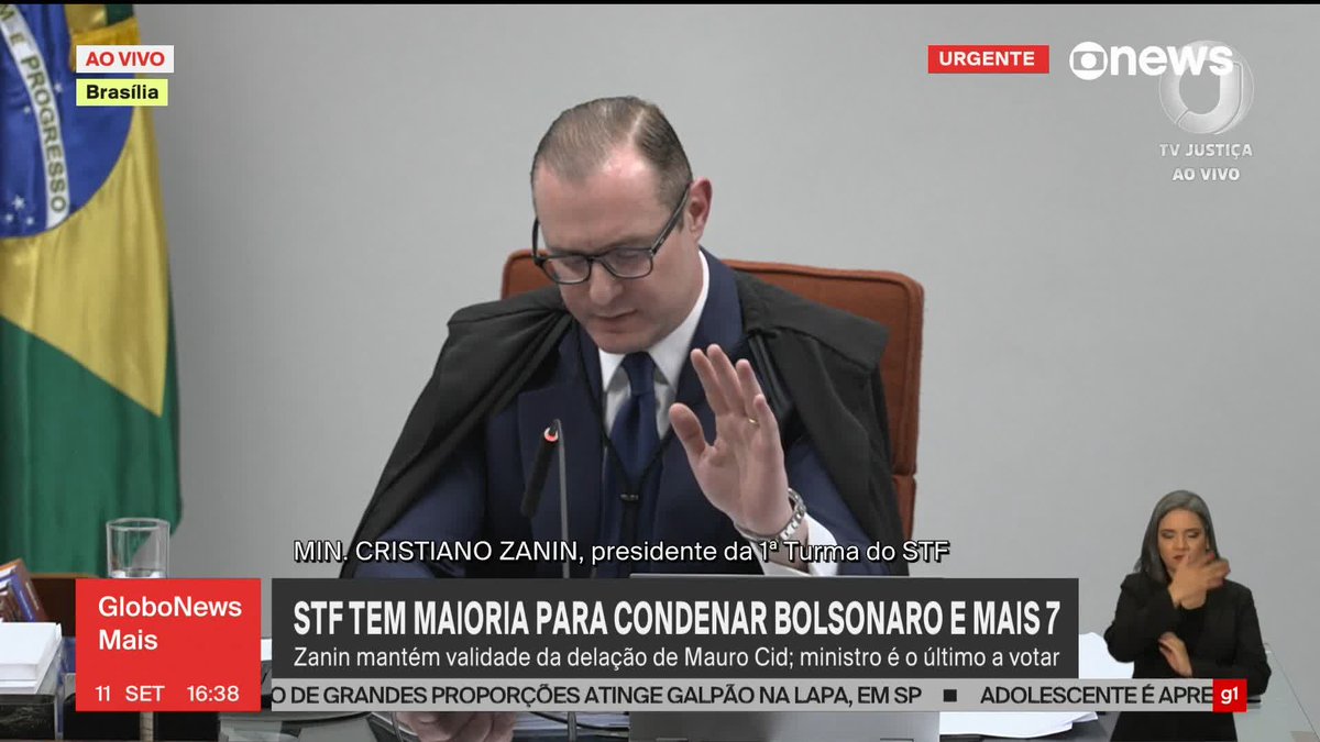 Em voto, Zanin rejeita pedido de anulação da delação de Mauro Cid: “Não vi nenhum vício. [...] Me parece que havia, por parte do colaborador, a intenção cumprir com aquilo que foi acordado.” #GloboNewsMais ➡ Assista à #GloboNews: