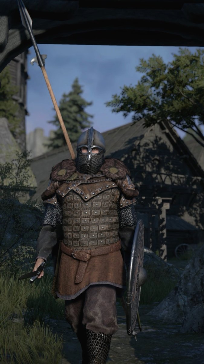 Meet the Nordic Huscarls, the Nord’s ultimate tier 6 infantry! Armed for any fight, they wield either broad, runed swords or heavy axes with wide iron heads, their edges made to shatter shields. At their side hang throwing axes - small, engraved, and perfectly balanced to strike before the clash. Each Huscarl also carries a long spear with a sharpened steel tip, ready to hold the line or push forward in formation. Their Armor is as imposing as their arsenal. Chainmail wraps the body, reinforced and covered with thick leather that secures it firmly. Fur capes hang across their shoulders, rugged and weathered from the northern cold. Some Huscarls wear mail chausses while others bear tightly wrapped boots. Their helmets, thickly forged and reinforced with strong plates, give them an unyielding presence. On the battlefield, Huscarls can hold the shield wall, break enemy lines, or cut down foes in close combat. Strong, resilient, and disciplined, they embody the relentless spirit of the northern warrior. #mountandblade #bannerlord #warsails