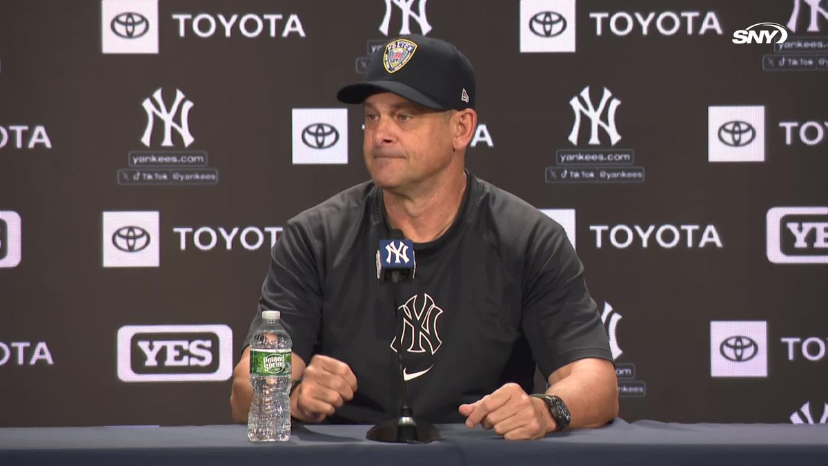 Aaron Boone shares that Anthony Volpe has been playing through a partial labrum tear: "Nothing that we think is going to land him on the IL or nothing that he can't continue to play through"