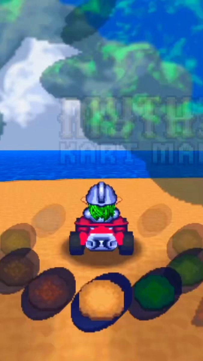 Kart Maker is now on itch Play it below⬇️ Steam page coming soon for wishlists It’s a Nintendo 64 styled Kart Maker with Mode 7 graphics. You create your track as you drive. #pixelart #indiegames #mariokart