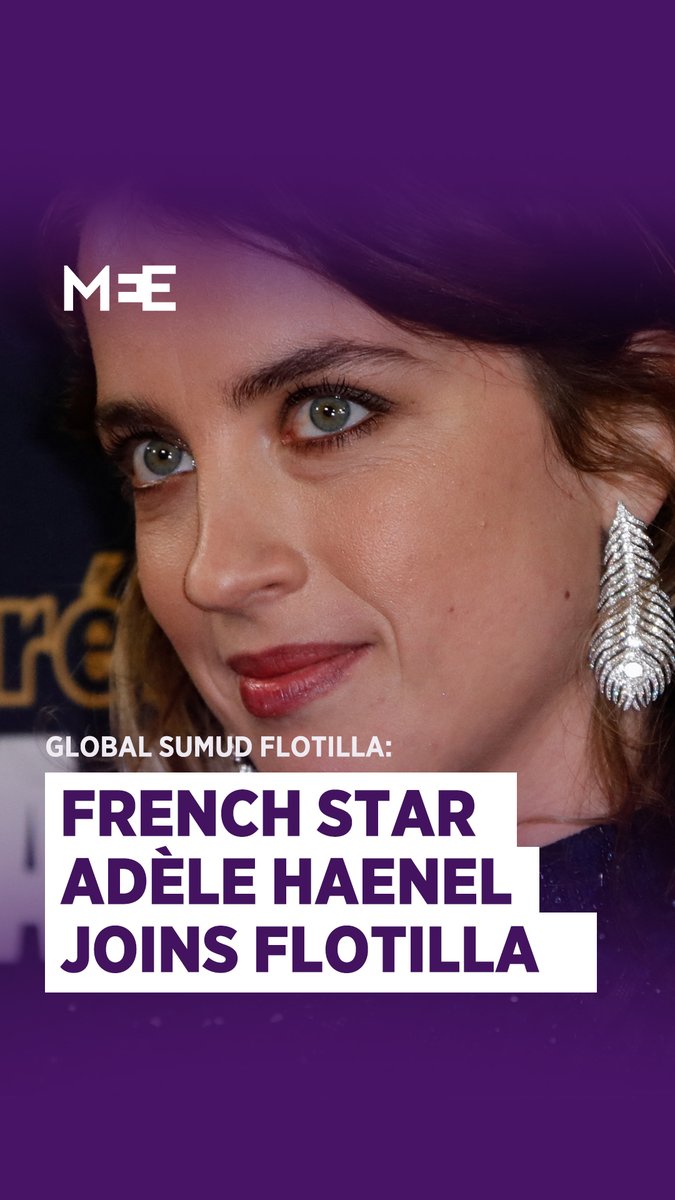 French actress Adele Haenel speaks to MEE about the French government’s complicity in Israel’s genocidal war on Gaza, and why she’s joining the Global Sumud Flotilla
