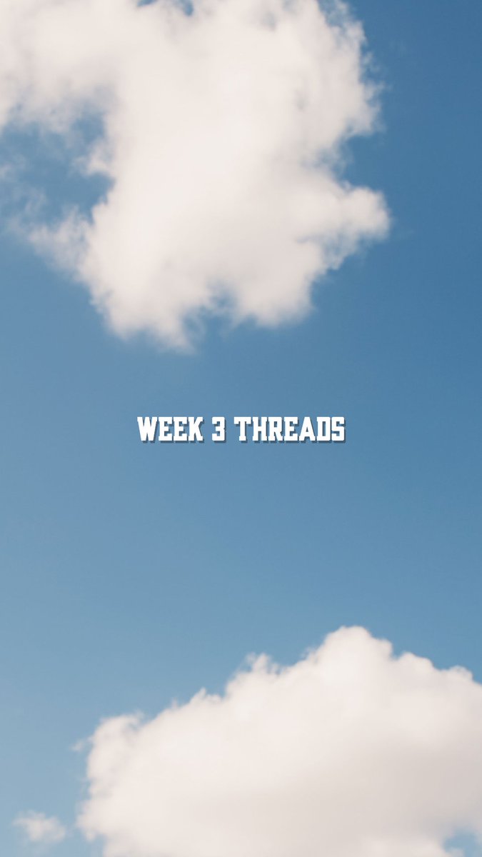 🚨 Week 3 Ŧhreads 🚨