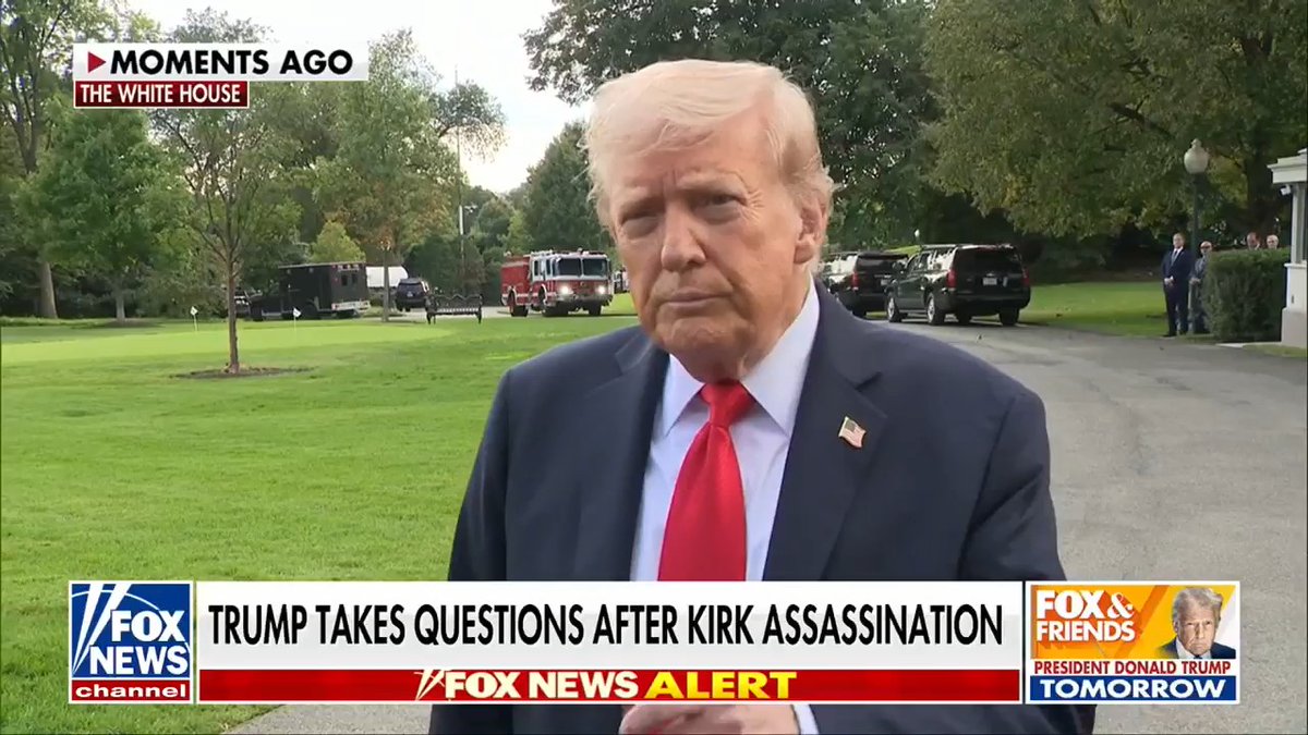 JUST IN: President Trump calls the assassin who killed Charlie Kirk "an animal — total animal"