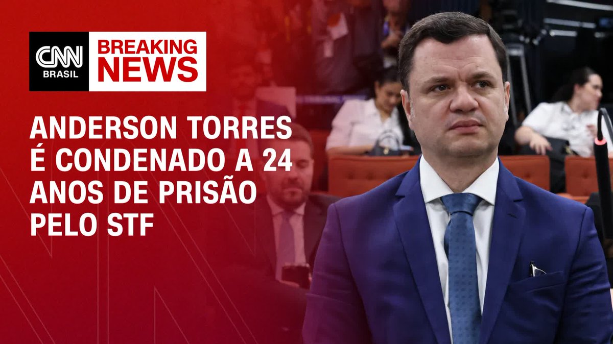Maioria condena Anderson Torres a 24 anos de prisão; assista #CNNArena