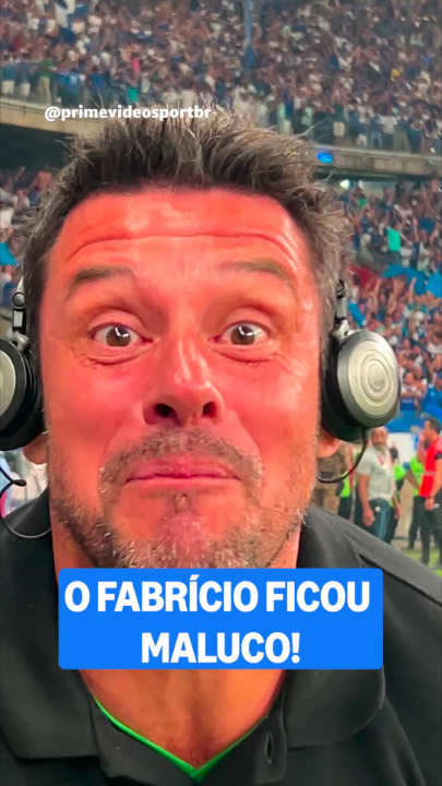 A reação de Fabrício após o primeiro gol do Cruzeiro no Mineirão! 🤯