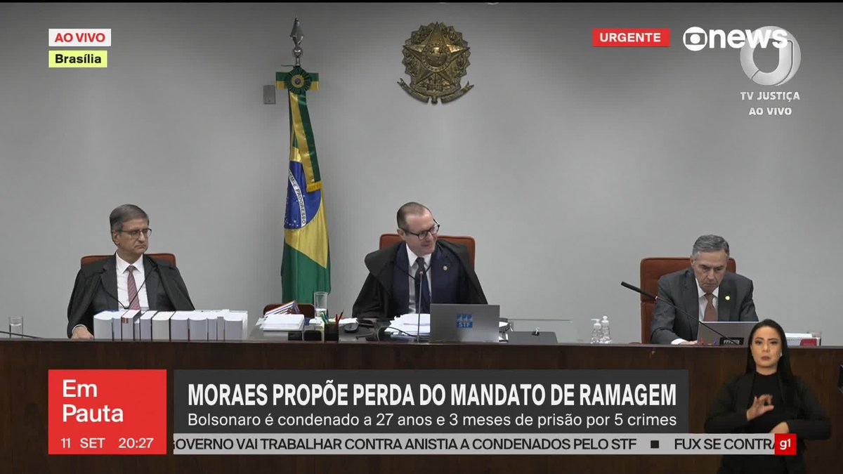 STF determina perda de mandato do deputado federal Alexandre Ramagem. ➡ Assista à #GloboNews: #EmPauta