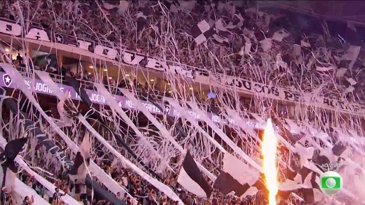 A festa da torcida do Botafogo. SENSACIONAL!