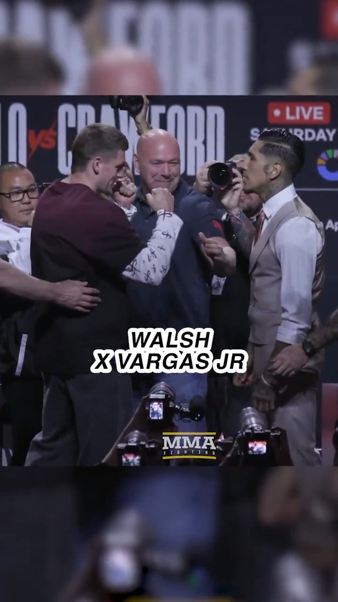 Callum Walsh and Fernando Vargas Jr. had a FIERY faceoff at the #CaneloCrawford press conference