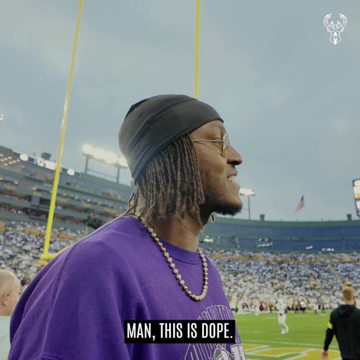 “You’ve gotta experience this once in your life.” Myles Turner mic’d up during his first trip to Lambeau Field!