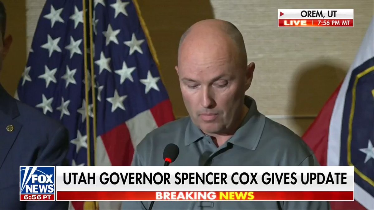 JUST IN: Utah Gov. Spencer Cox updates on the Charlie Kirk assassination investigation, saying, "We cannot do our job without the public's help right now." "The FBI hasn't received this many digital media tips from the public since the Boston Marathon bombing."