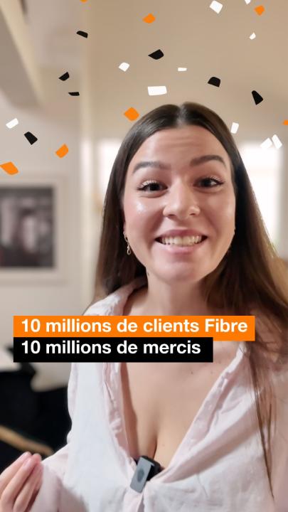 🚀 Orange franchit un cap historique avec 10 millions de clients Fibre !🚀 10 millions de mercis à nos équipes et nos clients 🧡