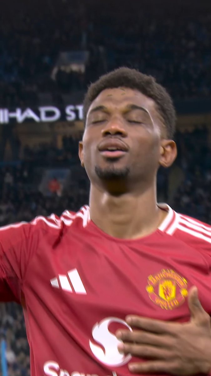 Touch. Finish. Amad's winner last time out at Man City 🪄