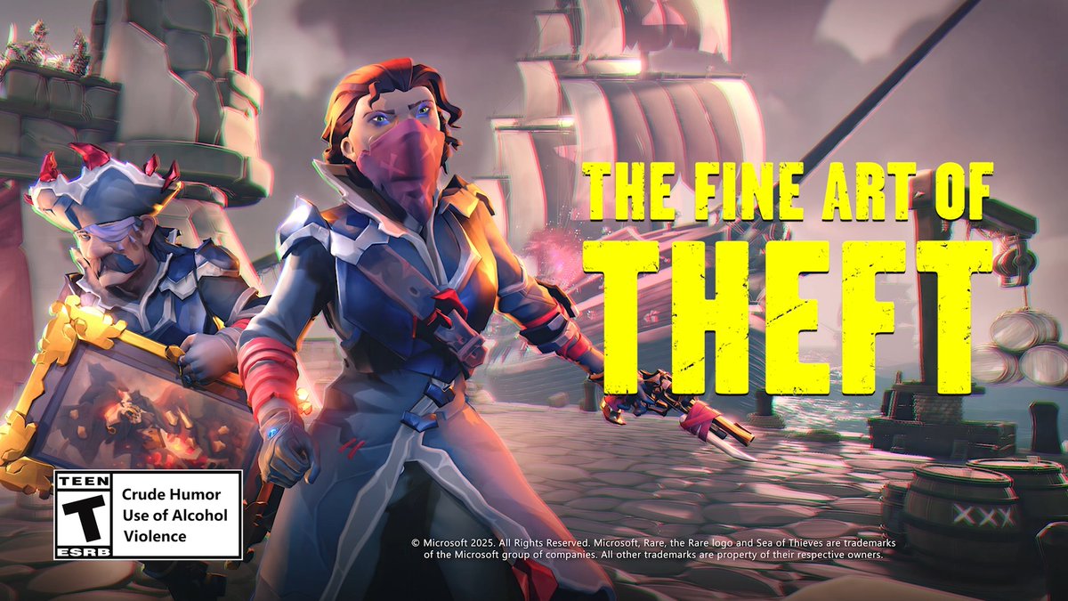 An exciting Heist needs a fitting audible accompaniment. Enter 'The Fine Art of Theft', the latest addition to the Sea of Thieves soundtrack and the perfect tune to scheme and steal to! Available to stream or buy from your platform of choice: