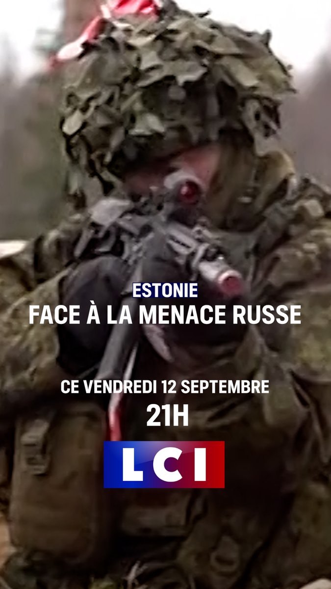 🗣️ "Tout le monde en Europe doit maintenant se préparer" 📌 Ce 𝐯𝐞𝐧𝐝𝐫𝐞𝐝𝐢 𝟏𝟐 𝐬𝐞𝐩𝐭𝐞𝐦𝐛𝐫𝐞 sur LCI ⏰ À 𝟐𝟏𝐡 ▶️ "Estonie : face à la menace russe" 🎥 Un 𝐆𝐫𝐚𝐧𝐝 𝐑𝐞𝐩𝐨𝐫𝐭𝐚𝐠𝐞 signé Claire Cambier &amp; Charlotte Lefetey 👇 Extrait cc Grégory Philipps