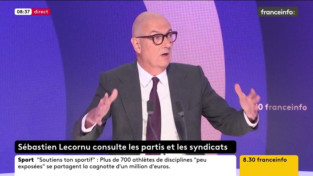 Roland Lescure, député macroniste et vice-président de l'Assemblée Nationale, au sujet de la composition du gouvernement : "Il faut faire sans le Rassemblement national et composer avec les autres forces"