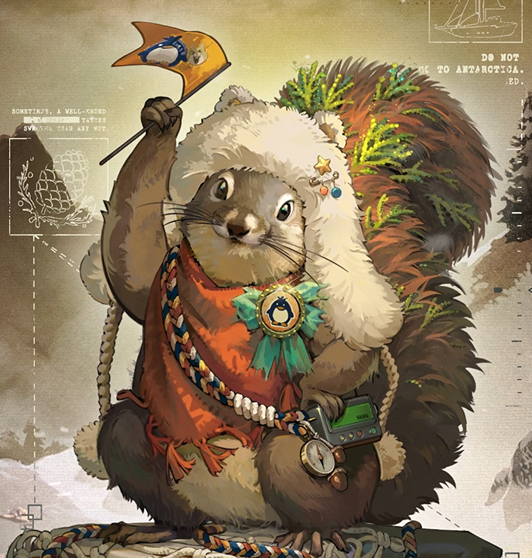 Buddy Fairchild—Squirrel of Antarctica | Reverse: 1999 "Antarctic Advance Party—Three, two, one, chaaaaarge!" 2nd Anniversary Special Version—Paradise Regained will be available on Sept. 19th #Reverse1999Ver2ꓸ8 #ParadiseRegained #Reverse1999Anniversary #BuddyFairchild