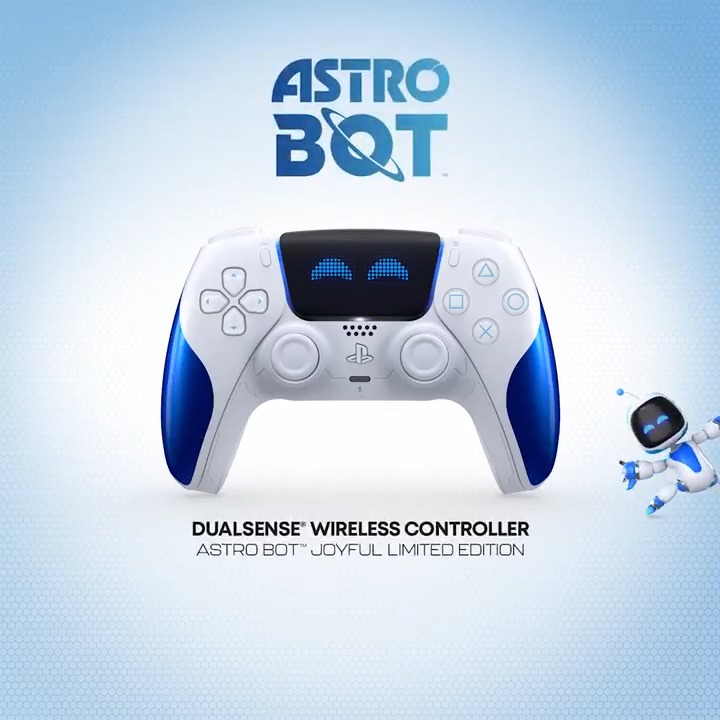 Go go Astro Bot. Pre-orders for the limited edition Astro Bot Joyful DualSense are now live at and participating retailers.