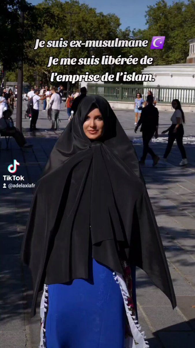 Le lever de voile est devenu le symbole de la liberté de toutes les femmes, de toutes les religions et de toutes les nations. Ce n’est pas un acte anti-musulmane ou anti-religieux, bien au contraire. C’est pour rétablir une réalité cachée à toutes les femmes. En islam, dans la sourate Al-Ahzab (33:59), le voile sert à distinguer la femme libre de l’esclave. Dans la sourate An-Nisa (4:34), il est écrit que la femme libre voilée doit obéir à son mari et qu’en cas de désobéissance, par exemple si elle ne se voile pas ou ne le satisfait pas sexuellement, il peut la frapper. La femme libre voilée est donc soumise à son mari, tandis que milk al-yamin, non voilée, l’esclave sexuelle, était utilisée pour assouvir les besoins des hommes ou même servir la femme libre. Jusqu’en 1960, des femmes ont encore été vendues devant la Kaaba. Et si, dans d’autres religions ou idéologies patriarcales comme le christianisme ect.. le voile a pu exister, il a fini par reculer et n’est plus imposé de la même manière, car il était lui aussi un signe d’infériorité et non de liberté. Le voile n’a jamais été un signe de liberté, mais de soumission et de hiérarchie. Je ne dis pas que la solution est de forcer les femmes à l’enlever, mais de continuer pacifiquement à expliquer cette réalité. Ce voile sexiste et hiérarchique n’est pas une liberté individuelle, mais une marque de soumission. Dire que le voile est un symbole de liberté, c’est inverser les valeurs. Pour me soutenir dans mon projet Électron Libre #Exmusulmane #Exvoilée #Apostats #Islam