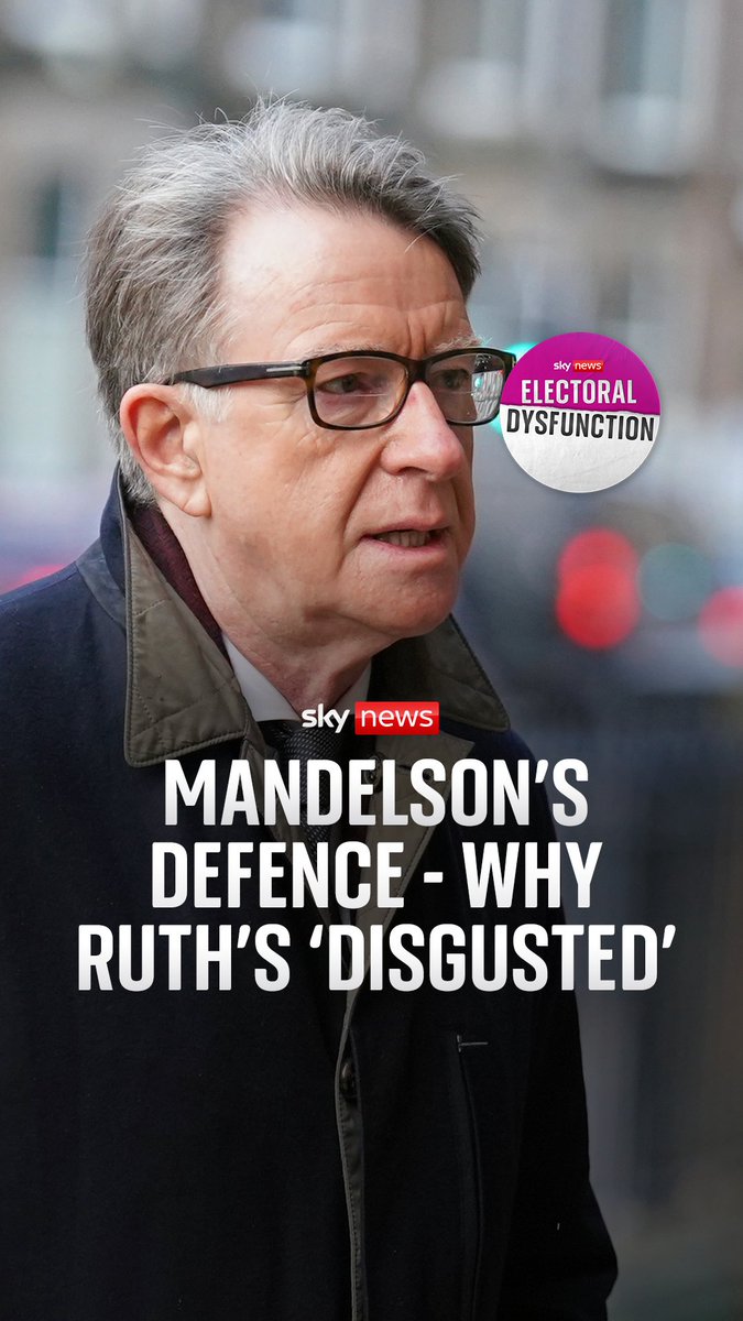 "Don't you dare use that as a shield." Following Peter Mandelson's sacking, Ruth Davidson, Beth Rigby and Harriet Harman discuss his defence of his friendship with paedophile Jeffrey Epstein. #ElectoralDysfunction 🎧 : 📺 :