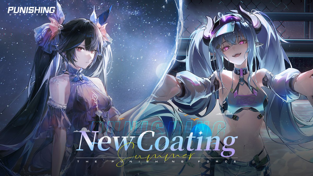 [New Coating PV | Lucia: Pyroath &amp; Jetavie: Daybreak] Glimmering lights drift in the deep; waves shatter into dreams. Treading these sunlit ripples, may you find an eternal summer. #punishinggrayraven #PGR