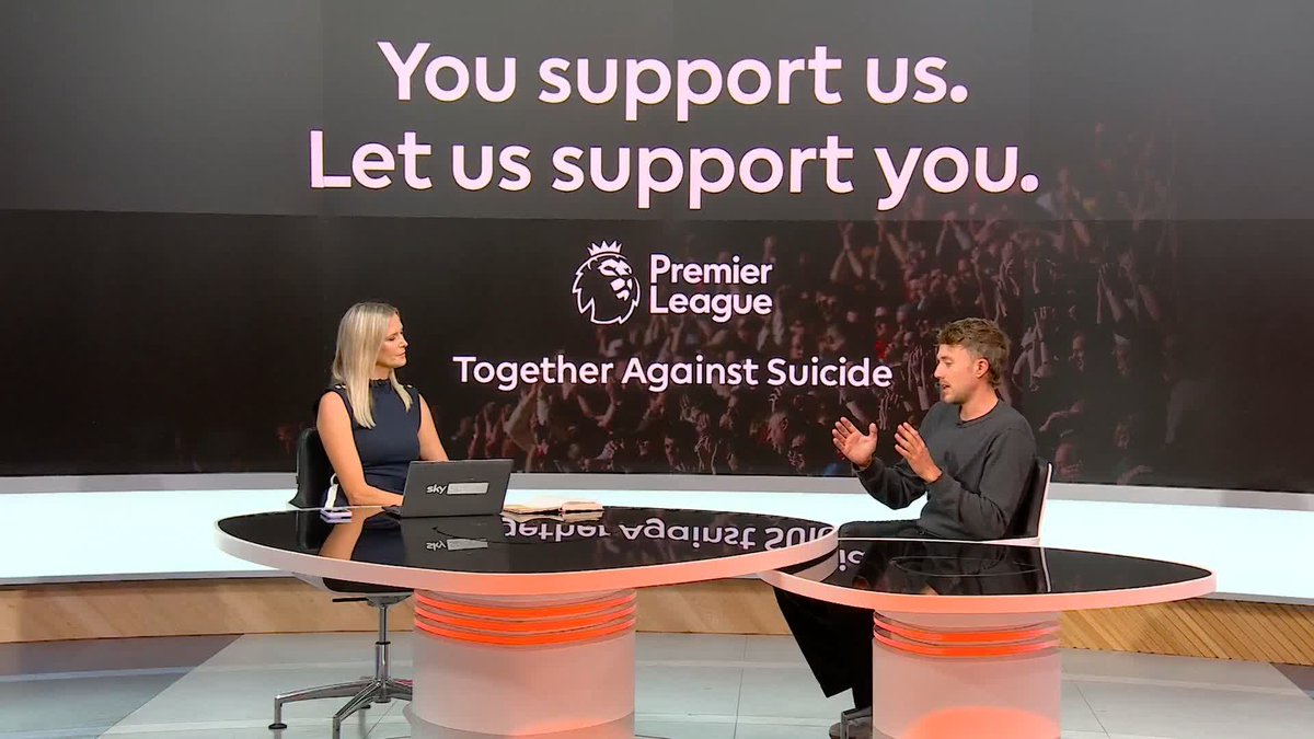 "There's an opportunity to make an impact on those numbers" Roman Kemp discusses Together Against Suicide, a new initiative launched by the Premier League to support fans affected by suicide or suicidal thoughts.