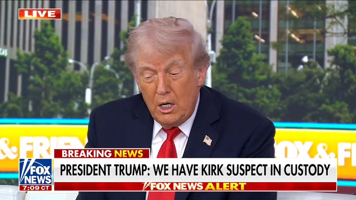 TRUMP ON CHARLIE KIRK: "He would have bigger rallies than any radical left speaker... He was an unbelievable talent... He loved young people. He wanted to help young people. He didn't deserve this. He was truly a good person."