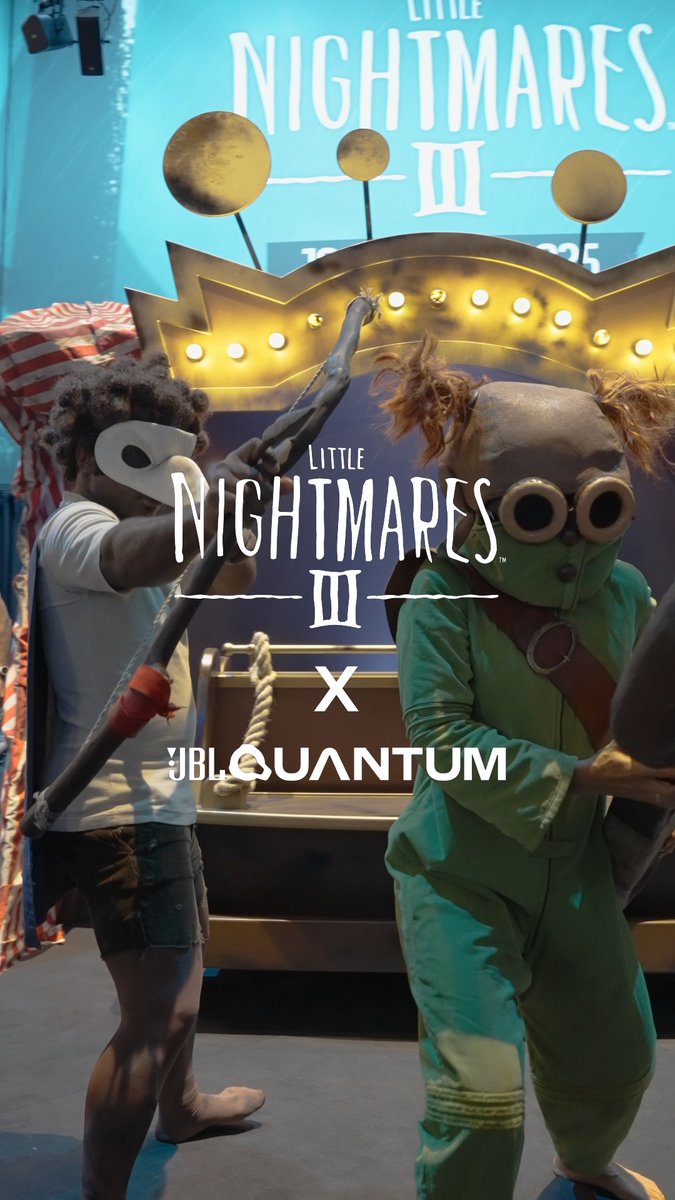 Their faces say it all 👀 First look at Little Nightmares III hits different with the JBL Quantum 650 Wireless