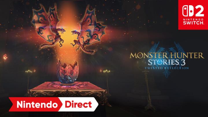 Monster Hunter Stories 3: Twisted Reflection launches on #NintendoSwitch2, Mar 13, 2026! Take to the skies in this turn-based RPG set in the world of @MonsterHunter as you ride, befriend, raise, and battle with monsters in a vibrant and expansive world. #NintendoDirect