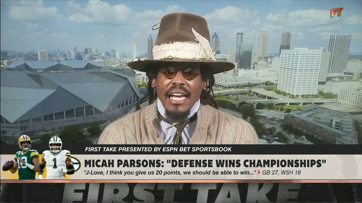 "The Green Bay Packers just look different, they feel different. The aura is just abundant, and it's just oozing with, 'We're the best team in the NFL.'" Cam Newton shares his thoughts on Micah Parsons and the Packers 🔥