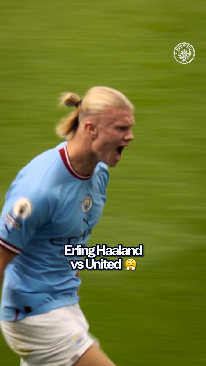 Haaland loves derby day! 😮‍💨🩵