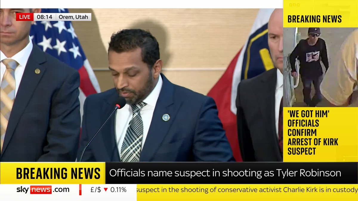 "The arrest is a testament to the dedication of good law enforcement." FBI Director Kash Patel praises the coordinated efforts that led to the capture of Charlie Kirk's shooting suspect.