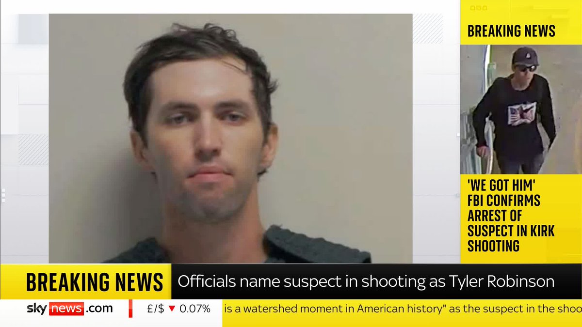 BREAKING: Mugshots of Charlie Kirk's shooting suspect, Tyler Robinson, have been released by the police. 📺 Sky 501, Virgin 602, Freeview 233 and YouTube