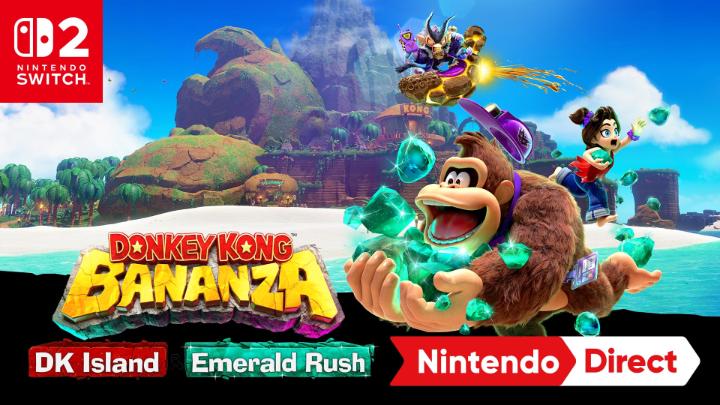 Explore Donkey Kong’s home, DK Island, and push your skills to the limit in the fast-paced challenge of Emerald Rush in Donkey Kong Bananza: DK Island & Emerald Rush DLC! #NintendoDirect This paid DLC will be available later today on Nintendo eShop: