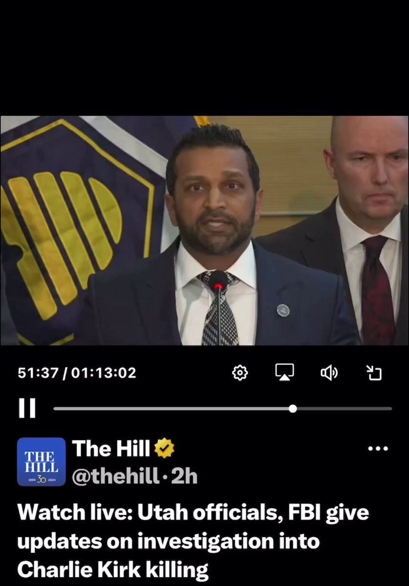 I honestly think FBI Director Kash Patel needs to resign. You’re not the leader we need and you’re a brovet actor. Stop this stupidity. Kirk wasn’t a believer of Norse paganism. He was a Christian.