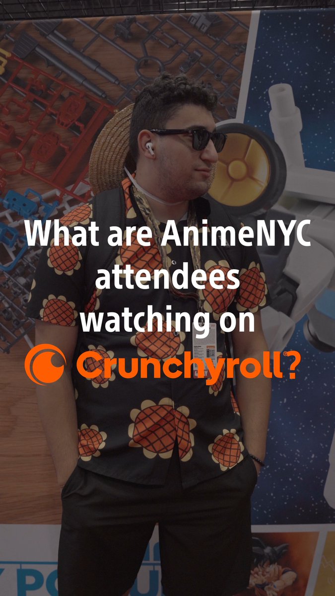 From classics to new favorites, @crunchyroll fans at AnimeNYC shared what they’re watching right now 🎬💥 Now it’s your turn — what anime are you currently watching on Crunchyroll?”