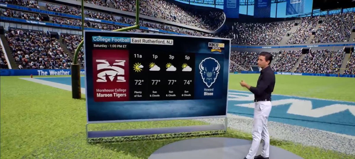Meteorologist Jordan Steele has a look at the forecast for this weekend's HBCUGO.TV games. ๐