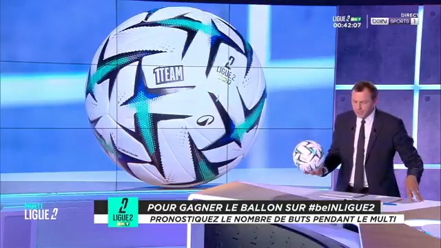[🎁CONCOURS] ⚽️ Remportez le ballon de Ligue 2 BKT pour le lancement de sa nouvelle marque solidaire #1TEAM pour un sport plus inclusif, solidaire, durable et bon pour la santé ! 👉 Pronostiquez le nombre de buts qui seront inscrits ce soir dans le MultiLigue 2 via #beINLIGUE2