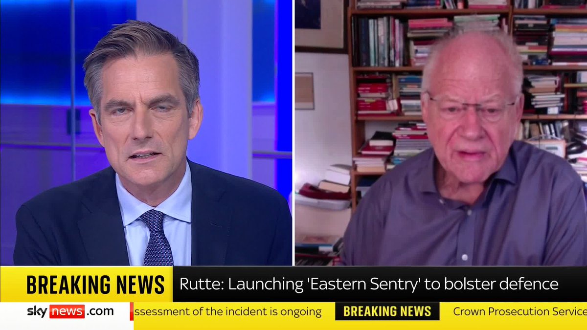 🗣️ "It is really just to warn Russia: don't mess around". Evening Standard Defence Editor Robert Fox speaks to Sky’s @JonathanSamuels following NATO’s announcement of 'Eastern Sentry' to strengthen its eastern flank. 📺 Sky 501, Virgin 602, Freeview 233 and YouTube