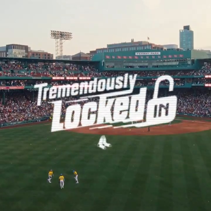 Locked in for the weekend at Fenway. 🔒