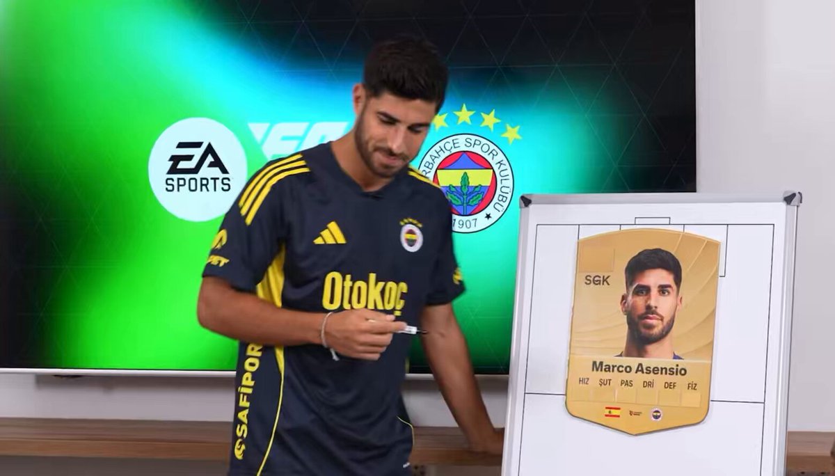 Asensio: “Hız?” Fred: “Hız! Benimki kaçtı, 77 miydi?” Talisca: “Evet, 77’ydi.” Fred: “Seninki de öyledir…” Asensio: “77 mi? 80 değil yani… 😂”