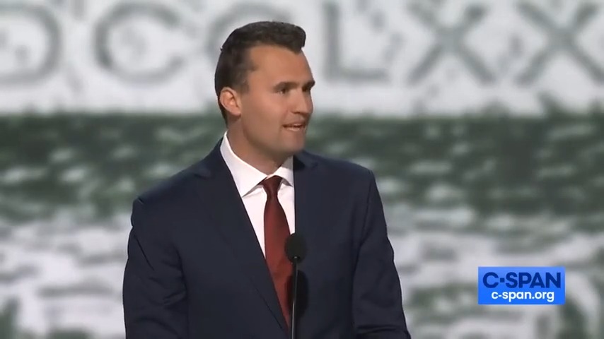 Charlie Kirk at the 2024 Republican National Convention — the voice of change inspiring a generation. “America’s future is a series of choices… We’re going to choose success, we’re going to choose to put the future of Americans First.”