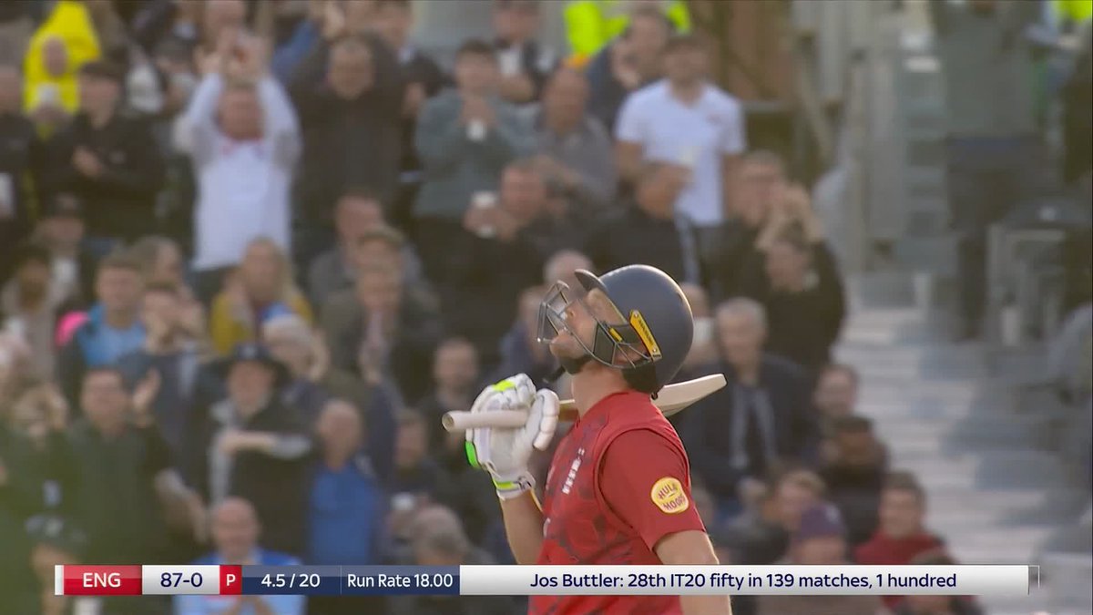 PURE CLASS from Jos Buttler 👏 A 28th T20I fifty for the opener 🏴